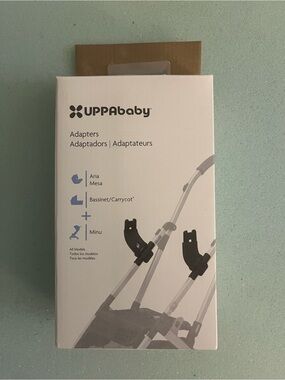 UPPAbaby Black Adapters for Aria, Mesa, Bassinet & Minu